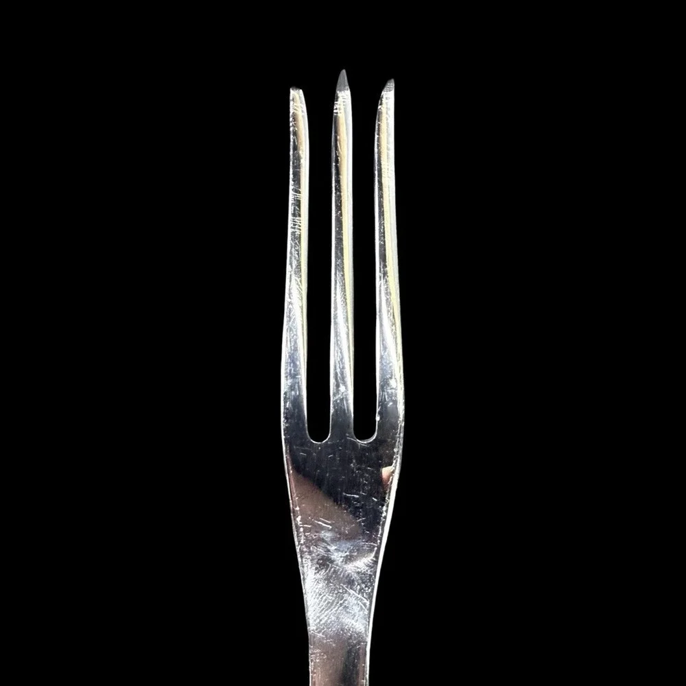 Cutco Serving Set Spoon 17KI and Carving Fork 1726 KI Brown Swirl Handle